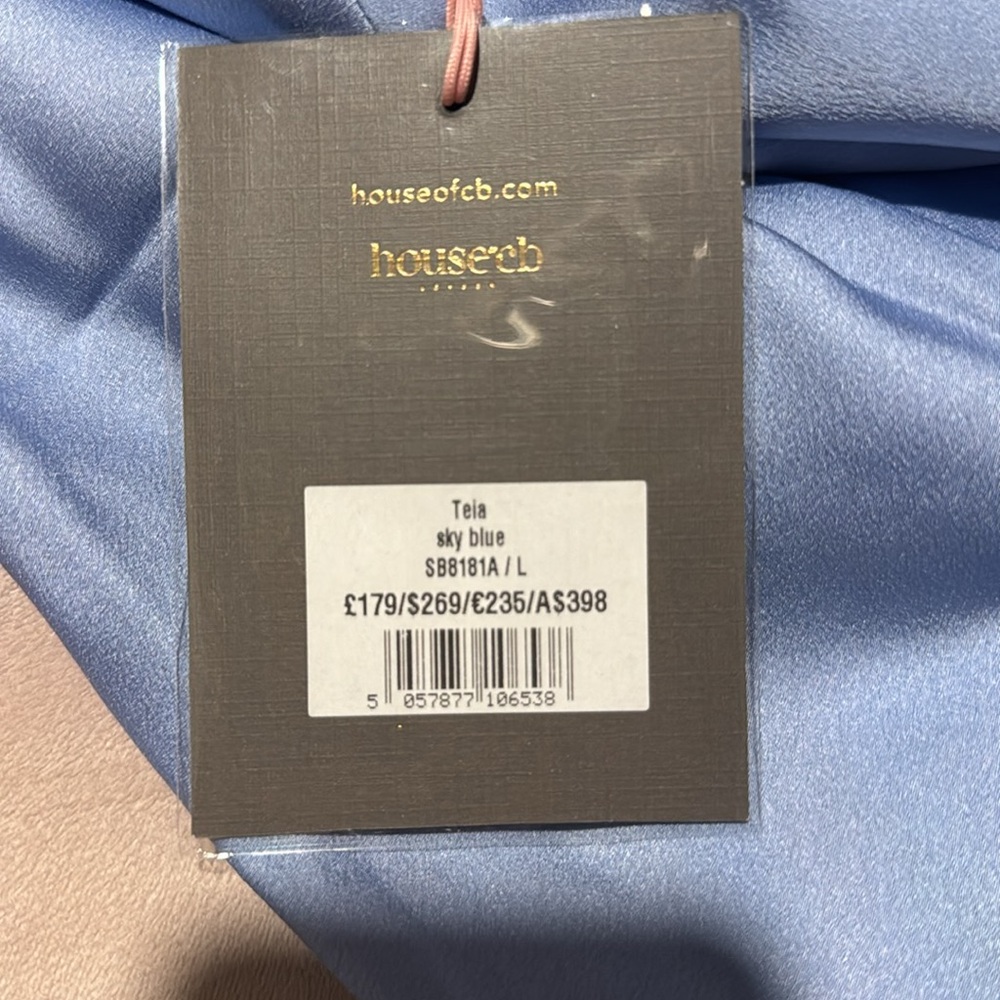 Houseofcb Teia Sky Draped Corset Midi Dress - Picture 5 of 5
